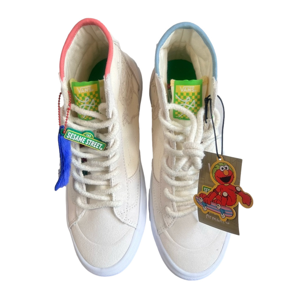 VANS NEW Sesame Street x The Lizzie VR3 Cush Embroidered Characters Shoe #B1847